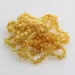 10 Unpolished BAROQUE Baby teething Baltic amber bracelets 14cm
