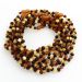 10 Raw Multi BAROQUE teething Baltic amber necklaces 32cm