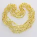 5 Lemon BAROQUE Baltic amber adult necklaces 55cm