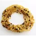 10 Raw Mix BAROQUE Baltic amber teething necklaces 33cm