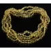 5 Lemon BAROQUE Baltic amber adult necklaces 58cm