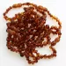 10 Cognac BAROQUE Baltic amber teething bracelets 16cm
