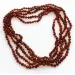 5 Cognac BAROQUE Baltic amber adult necklaces 64cm