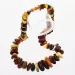 Large multi Baltic amber beads necklace 62cm