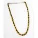 Faceted Baltic amber OLIVE beads necklaces 50cm