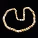 Egg Yolk Overlapping pieces Baltic amber necklace 46cm