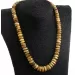 Marble BUTTONS Baltic amber necklace 46cm