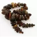 Large Baltic amber beads necklace 63cm
