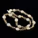 Composition Button beads Baltic amber necklace 47cm