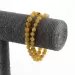 Butter BAROQUE beads Baltic amber necklace 46cm