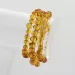 Honey BAROQUE Baltic amber necklace 63cm