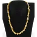 White BAROQUE beads Baltic amber necklace 47cm