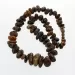Large dark BAROQUE beads Baltic amber neclace 62cm