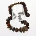 Large dark BAROQUE beads Baltic amber neclace 62cm