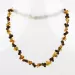 Multi-strand Baltic amber woven teething necklace 37cm