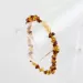 Multi-strand Baltic amber woven teething necklace 33cm