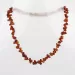 Multi-strand Baltic amber woven teething necklace 36cm