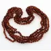 5 Cognac BAROQUE Baltic amber adult necklaces65cm