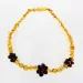 10 Flower BAROQUE Baby teething Baltic amber necklaces 32cm