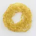 10 Big Lemon BROQUE teething Baltic amber necklaces 33cm
