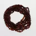 10 Cognac BAROQUE teething Baltic amber necklaces 28cm