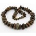 Huge dark BAROQUE beads Baltic amber neclace 24in