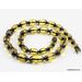 Facet Cut OLIVE beads Baltic amber necklace 19in