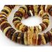 Mix buttons Baltic amber necklace 25in