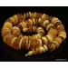 Butter buttons Baltic amber necklace 24in