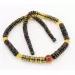 Faceted BUTTONS Baltic amber necklace 20in