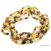 Lot of 5 Knotted BEANS Baltic amber necklaces