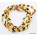 Larger multi BEANS Baby teething Baltic amber necklace