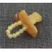 Baltic amber teething dummy - pacifier