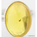 Baltic amber silver ring w fossil insect inclusion