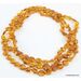3 BUTTON beads Baltic amber necklace