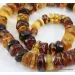 Natural honey BUTTONS Baltic amber necklace 24in