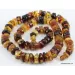 Natural honey BUTTONS Baltic amber necklace 25in