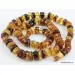 Natural honey BUTTONS Baltic amber necklace 25in