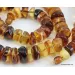 Natural honey BUTTONS Baltic amber necklace 25in