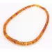 Faceted BUTTONS Baltic amber necklace 18in