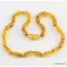 Cylinder beads HQ Baltic amber teething necklace