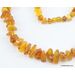 Antique style Butter NUGGETS Baltic amber necklace 28in