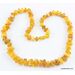 Antique style Butter NUGGETS Baltic amber necklace 25in