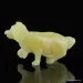 Carved Genuine BALTIC AMBER - Dog 8g