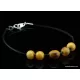 Baltic amber beaded string bracelet
