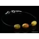 Baltic amber beaded string bracelet