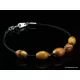 Baltic amber beaded string bracelet