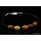 Baltic amber beaded string bracelet