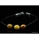 Baltic amber beaded string bracelet