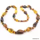Tumble stones Baltic amber necklace